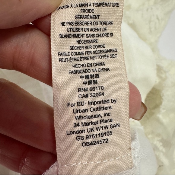 Free People Ivory Lace Fit & Flare Mini Dress | Sleeveless Boho Style | NWOT - Picture 8 of 8